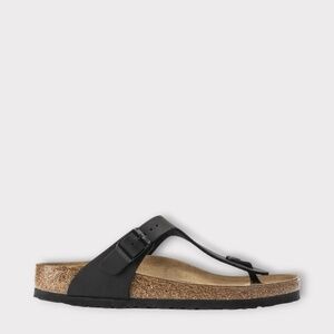 Birkenstock Unisex Gizeh Birko-Flor Slide Sandals - Black. 0043691